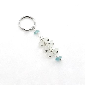 sea glass keychain
