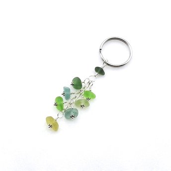 sea glass keychain