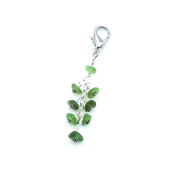 sea glass purse dangle