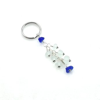 sea glass keychain