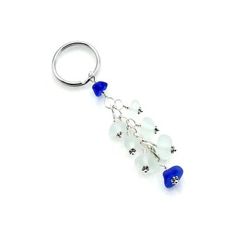 sea glass keychain