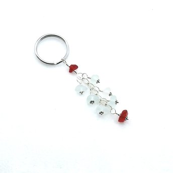 seaglass keychain 