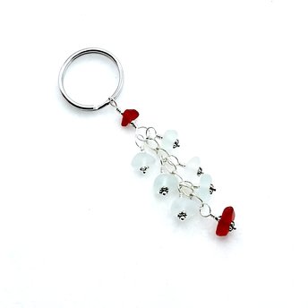 seaglass keychain 