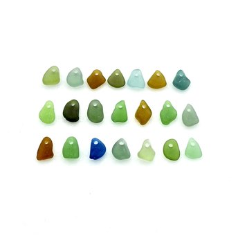 small sea glass charms
