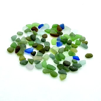 Tiny Authentic Sea Glass Craft Quality Rough Frame Mosaics Bottle Filler 